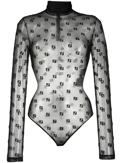 fendi jacket womens|Fendi sheer bodysuit.